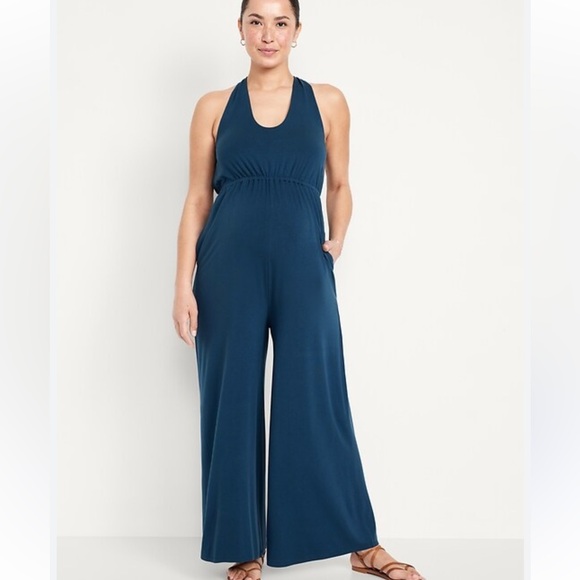 Old Navy Dresses & Skirts - New with tags! Old Navy maternity defined waste halter jumpsuit, Small